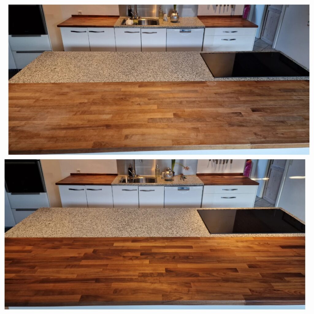 Loudliving renovering - før og efter billede af behandlingen.